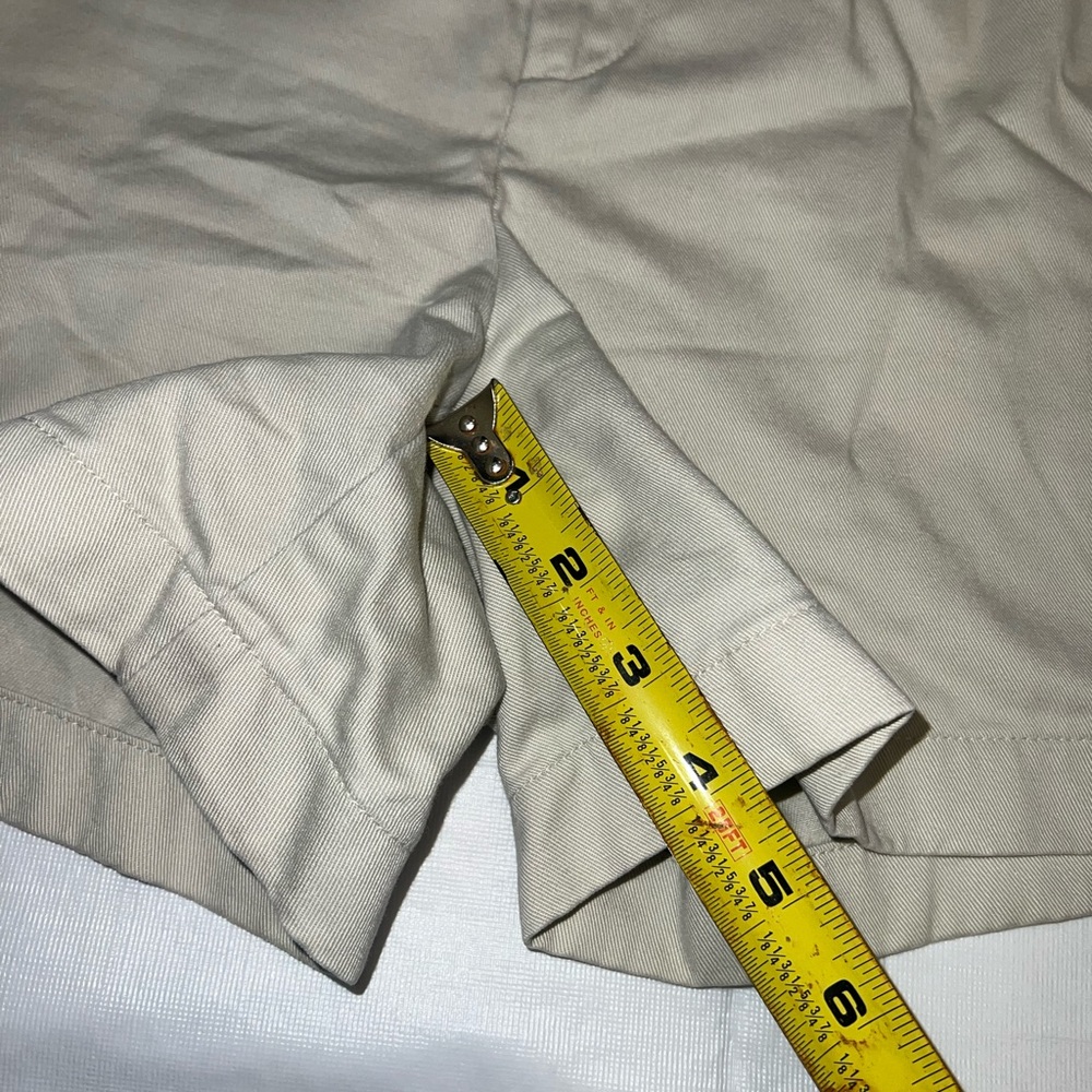 Vintage Y2K Ralph Lauren Sport Chino Sport Shorts EUC Ultra High Waist Khaki - Picture 5 of 8